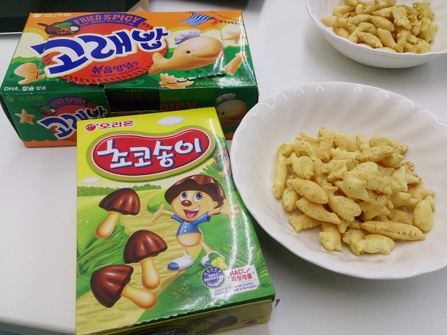 韓国のお菓子（日本のパクリ）